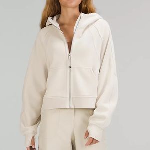 Lululemon Scuba Oversized Full Zip White Opal M/L